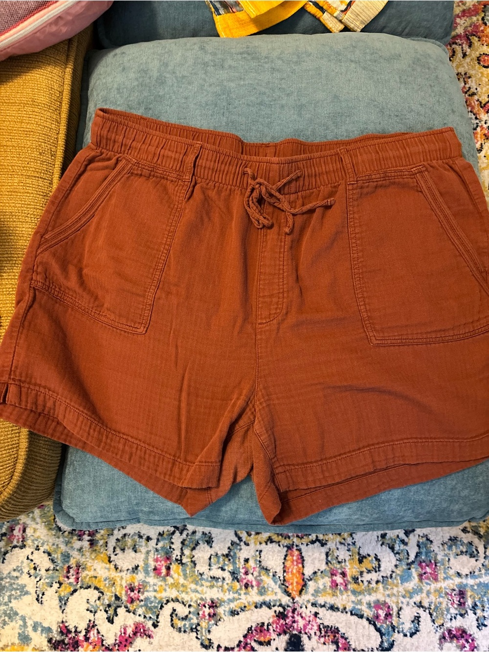 Old Navy Rust Drawstring Women’s Casual Shorts